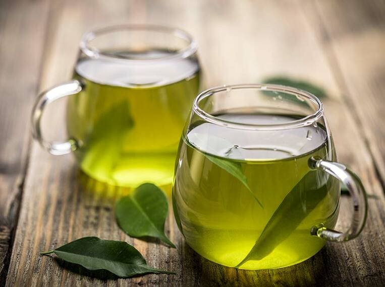 Boisson detox Tasses de thé vert
